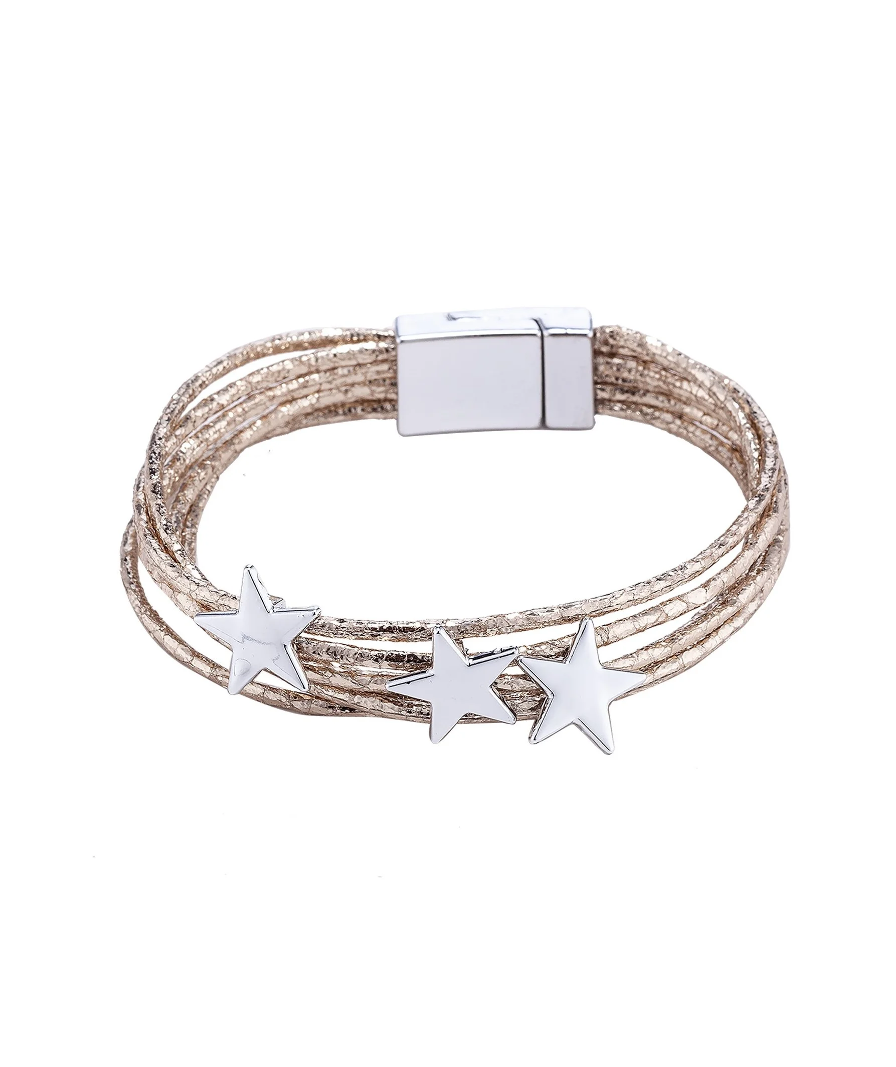 Kultainen rannekoru tähdillä