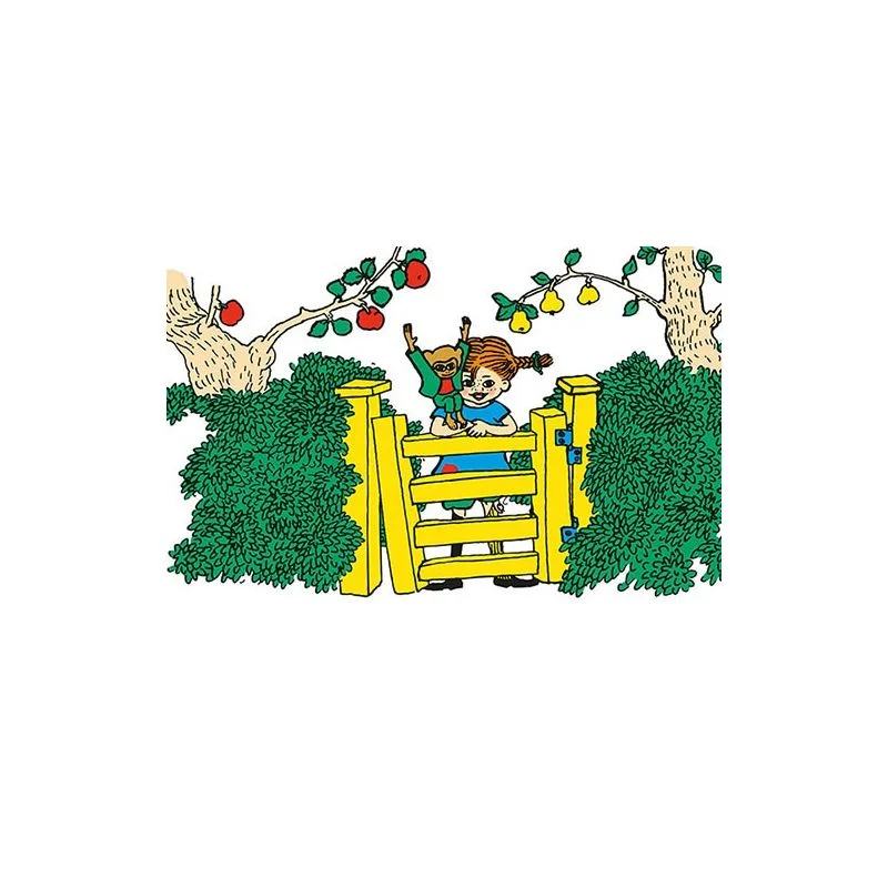 Postikortti Peppi aidalla