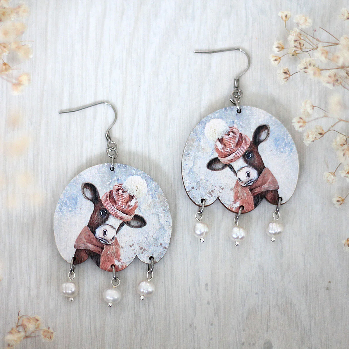 Lilli Lehmä isot korvakorut